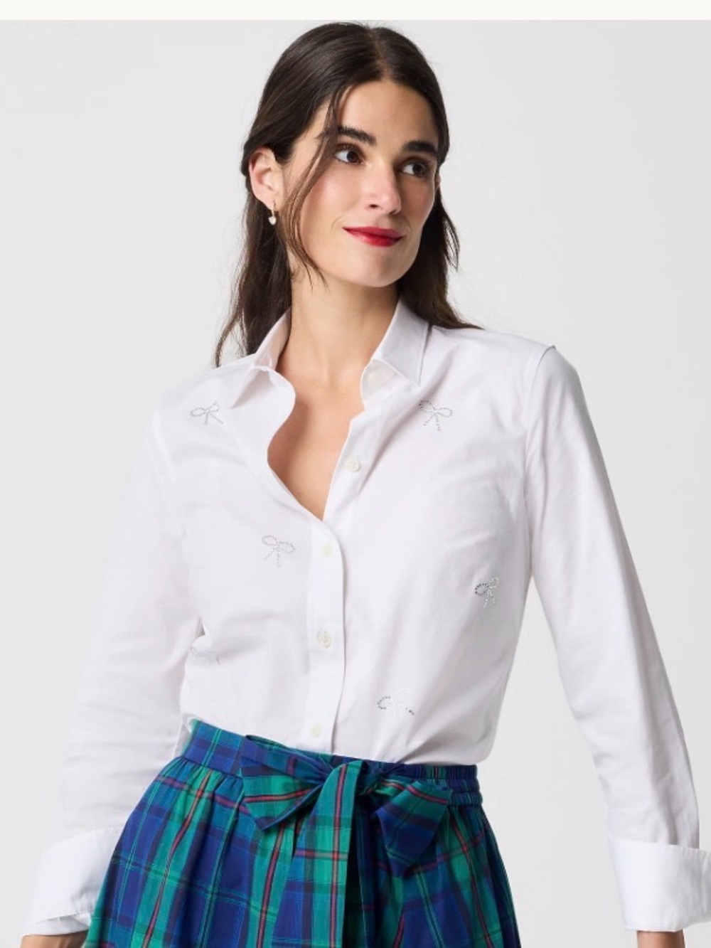J. Crew bow blouse